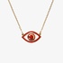 Netali Nissim silver necklace with evil eye red