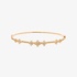 Bracelet with diamonds in pink gold