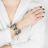 Fabulous butterfly bangle with opal, tanzanite and green garnet