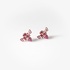 Titanium colored bee studs