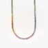 Gorgeous rainbow tennis necklace