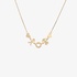 Gold kids and hearts necklace