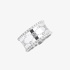 Gucci icon white gold twirl ring with diamonds