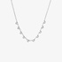 White gold necklace with diamond drops