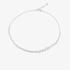 white gold tennis necklace with Marquise diamonds