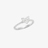 Romantic white gold diamond heart ring