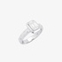 White gold ring with baguette diamonds