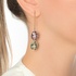 Semi precious doublet earrings
