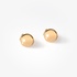 Gold round earrings