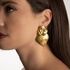 Earrings Heart of Amália in Gold Plated Silver