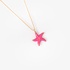 ''Starfish'' pendant fuchsia