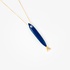 Sardine pendant with blue navy enamel