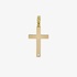 Yellow gold cross with diamond details