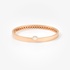 Pink gold bangle with oval centre