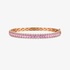 Pink sapphire bangle bracelet