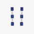 White gold long earrings with sapphires