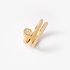 Modern gold ring with diamonds
