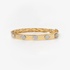 Gold bangle with multy shapes made of diamonds