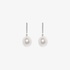 Diamond earrings with south sea pearls