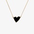 Netali Nissim silver necklace black heart