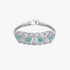 Βραχιόλι Van Den Abeele ''Olinda Emerald'' ασημί