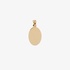 Small gold oval pendant