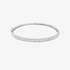 Diamond bangle in white gold