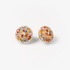 Rainbow round stud earrings