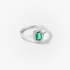 Emerald rosette ring