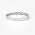 White gold bangle with oval cut centre