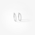 White diamond all around perfect size hoop