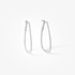Thin pear shape hoops