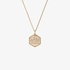 Fuoco pink gold necklace with diamond details