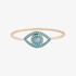 Netali Nissim gold eye bangle  bracelet with turquoise