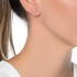 Solitaire diamond earrings