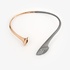 Pink gold chocker with grey titanium