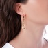 Gucci gold chain earrings