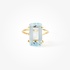 Blue topaz ring