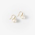 Gold plated silver earrings with pearls