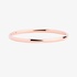 Plain pink gold bangle bracelet