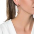 Hoops Earrings with rainbow sapphire