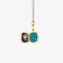 Monica Rich Kosann locket with turquoise enamel and sapphire