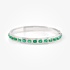 Emerald Elegance Diamond Bangle