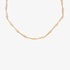 Geometric style gold necklace