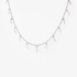 White gold necklace with peart cut diamonds