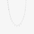 White gold necklace with geometric cut diamonds