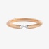 Gold bangle bracelet with pointy edges with diamonds
