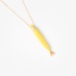 Sardine pendant with yellow enamel