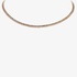 Pink gold tennis necklace with diamonds