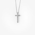 Medium size diamond white gold cross